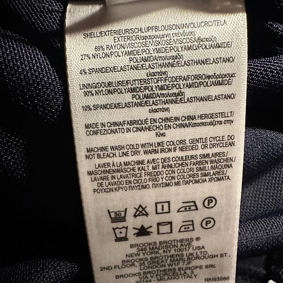 Brooks Brothers Red Fleece Retro Contrast Stitch Stretch Ponte Knit Dress Sz 0 - Picture 13 of 16